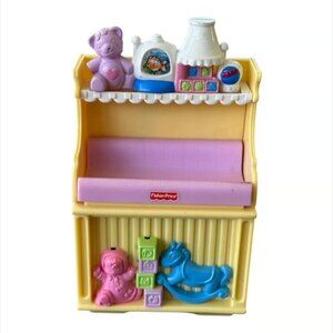 Fisher Price Loving Family Musical Light Up Baby Changing Table Twin Nur…